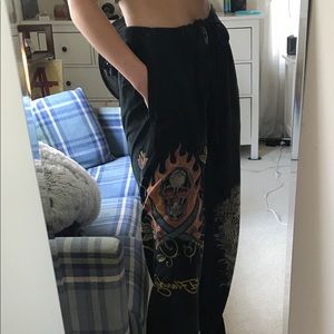 Ed Hardy wise leg track pants